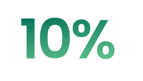 10%