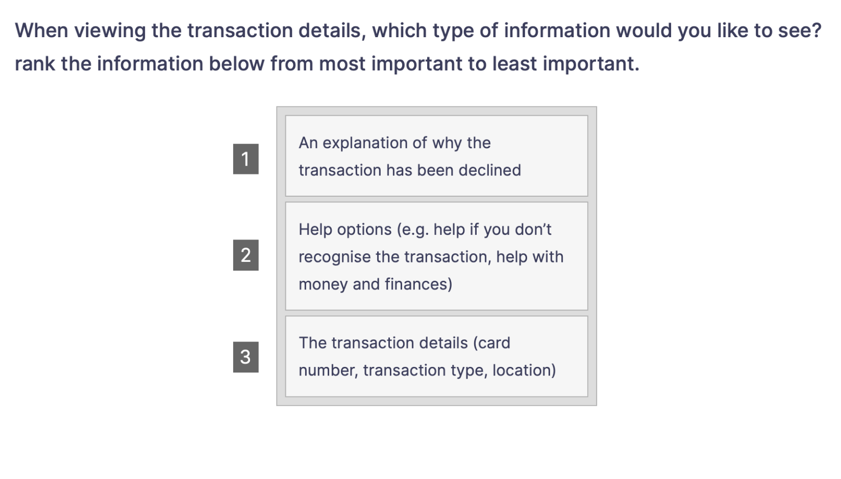 Survey question 1 image